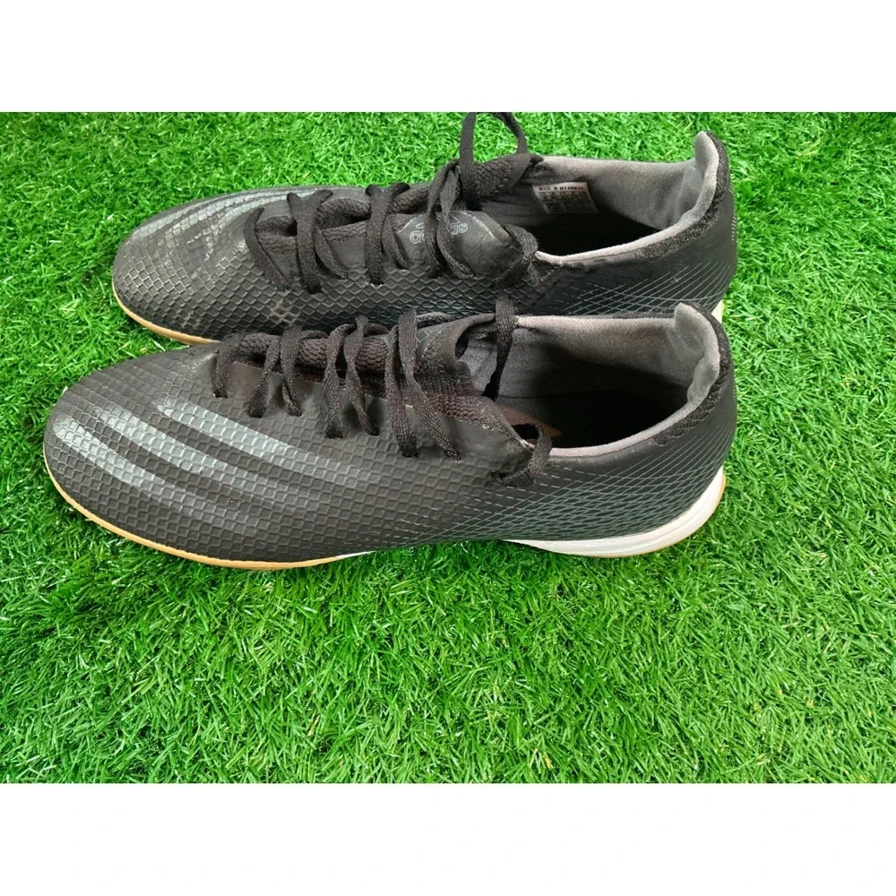 Adidas X Ghosted.4 Indoor Soccer Shoes Mens 9 Black Charcoal FW3544 Cleats
